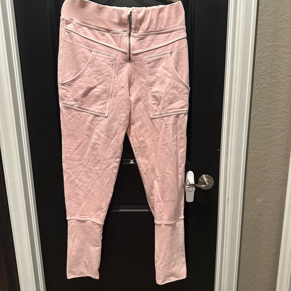 Free People Movement Front Zip Jogger Pink Size L